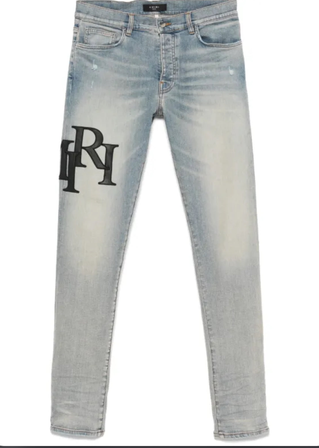 Amiri staggered Jeans Washed Blue