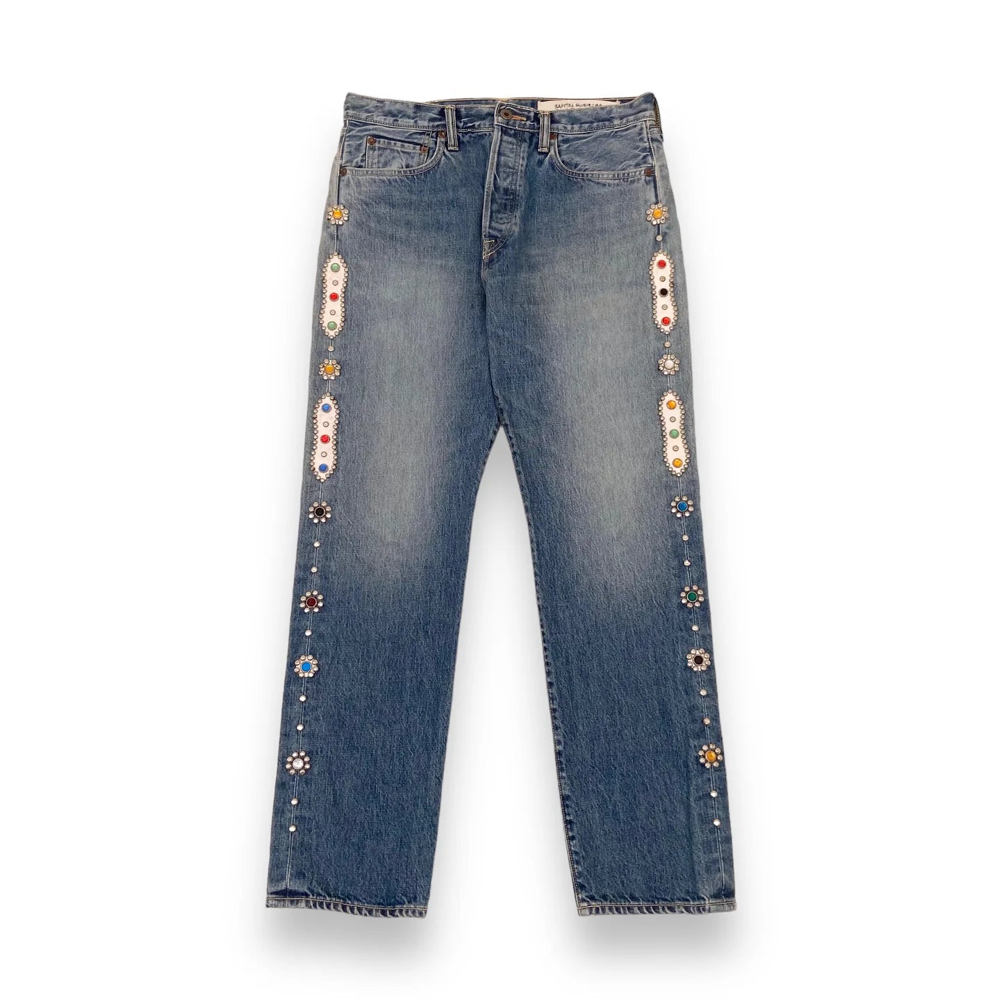 Kapital Straight Leg Gemstone Jeans